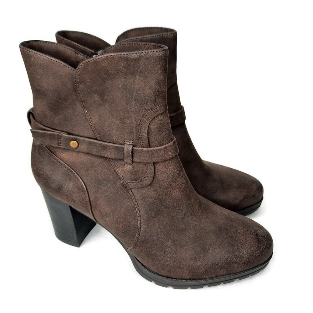 Macy's Soul Naturalizer Noela Brown Booties Women's Size 10